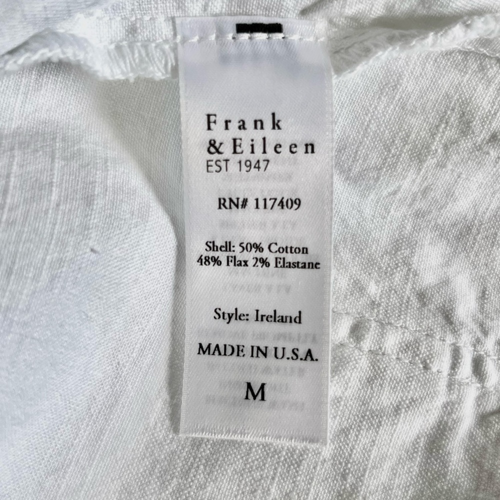 Frank & Eileen Ireland White Long Sleeve Romper with Pockets - Picture 7 of 8